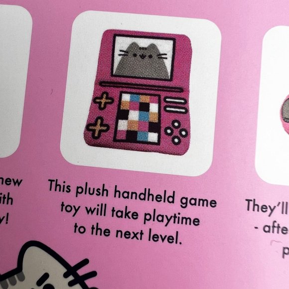 Pusheen Cat Plush Toy Handheld Video Game for Kitties Pink Soft Box Exclusive NW - Picture 3 of 6